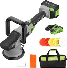 WORKPRO 20V Cordless Buffer Polisher Kit 4.0Ah Battery for Car Polishing 7 Speed