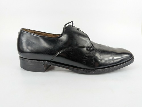 Barker black leather lace - black,
