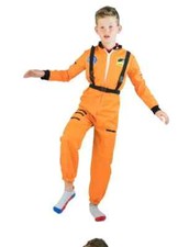 Kids Orange Astronaut Fancy