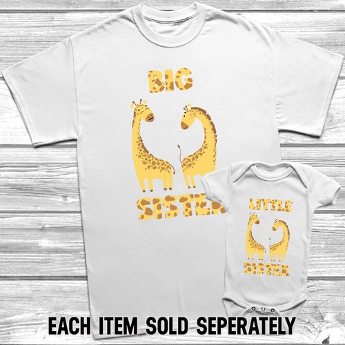 Giraffe big sister little - big,