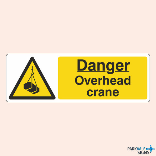Danger overhead crane - danger,