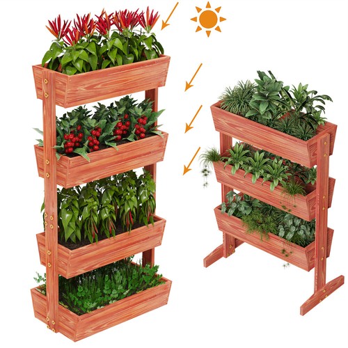Wooden planter raised - planter,