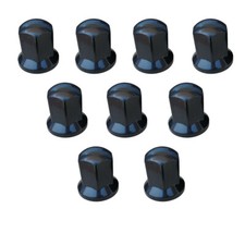 60x Black Long 32mm Wheel Nut