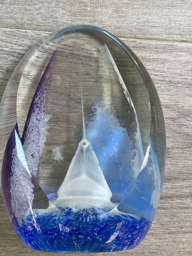 Selkirk glass paperweight - selkirk,