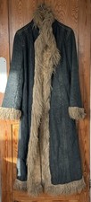 Miss Sixty Denim Faux Fur Coat