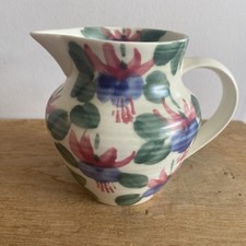 Ben Thomas Jug Floral England Porcelain Pink Purple Green 11cm - 400ml
