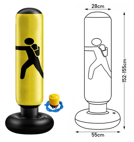 Inflatable punching bag - bag, kids