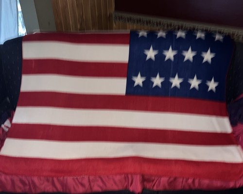 Vintage american flag fleece - vintage,