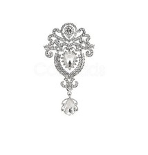 SILVER TONE LARGE 3.75" CROWN