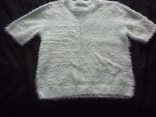 Pale Green Fluffy Jumper small