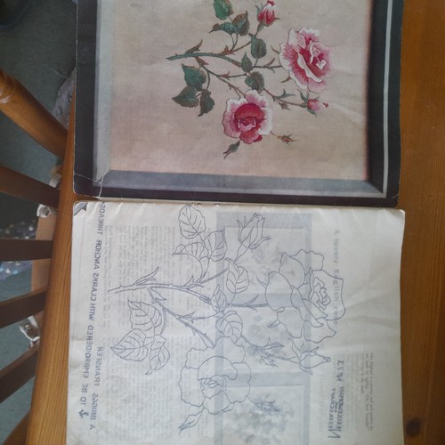 Vintage embroidery transfer - embroidery,