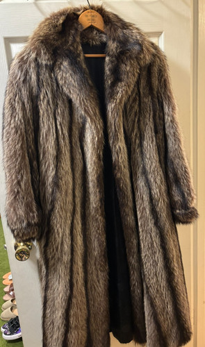 Full length genuine raccoon - length,