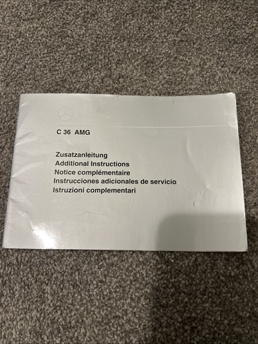 Mercedes c36 amg book - amg,