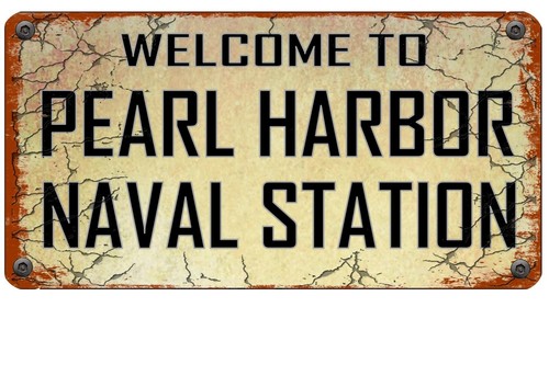 Pearl harbor sign reproduction - pearl,