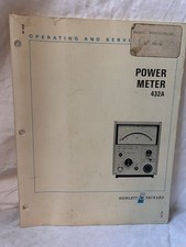 Hewlett Packard	432A Power Meter Operating & Service Manual