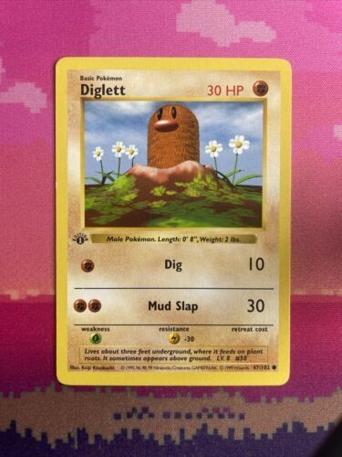Pokemon card diglett - pokemon,