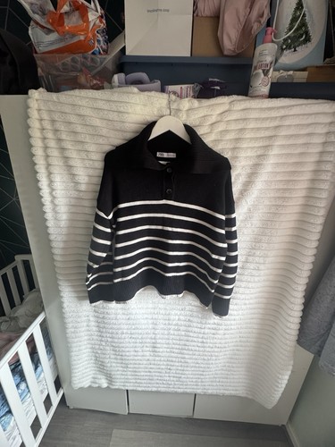 Zara black white striped - zara, &