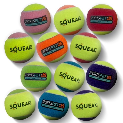 Sportspet squeak tennis - tennis, dog