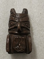 Haida Hawk Totem Carving –