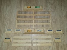 6 x TRIANG RAILWAYS TT GAUGE T23 PLATFORM WALLS, 6 x T24 NAME BOARDS & CANOPY'S