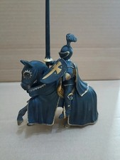 Black knight and horse