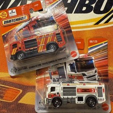 Matchbox Scania XT Fire Truck - 2025 & 2026 MBX Rescue Releases - BOXED Shipping