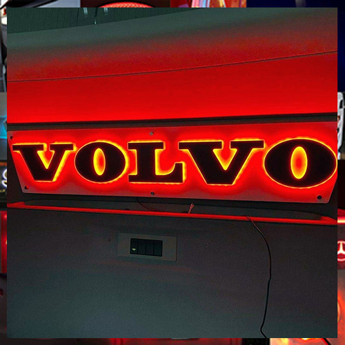 Volvo letters truck light - 3d,