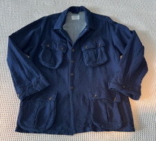 Stylish Timothy Everest navy field jacket/ chore jacket, with patch pockets "L"
