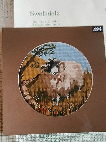 Swaledale sheep needlepoint - sheep,