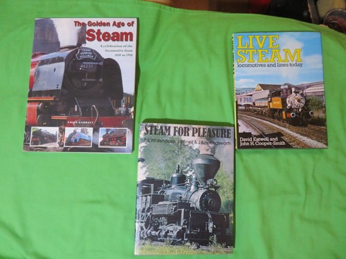 Joblot train books - 3x, golden
