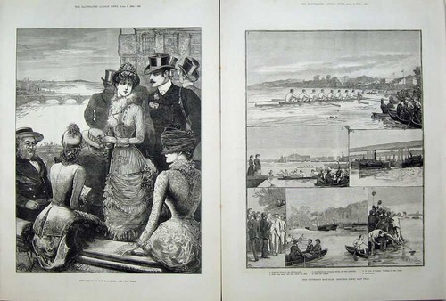 Antique old print 1882 - 1882, oxford