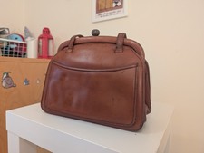 Vintage tan leather 1940 - leather, 1940's
