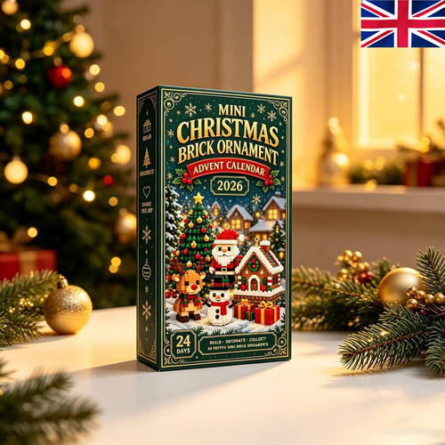 Mini christmas brick ornament - christmas,
