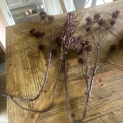 Artificial burgundy brown - burgundy, &