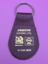 Jessups Ilford Vauxhall Opel Keyring Key Ring - Vintage Leather Key Fob