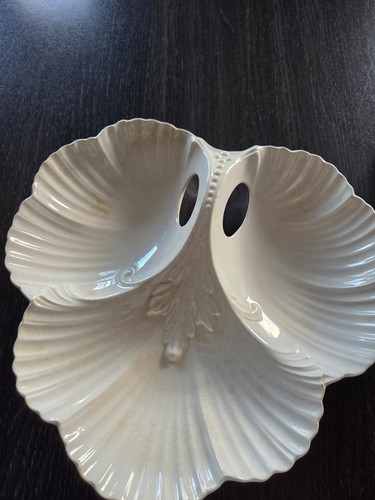 Belleek white porcelain shell - white,