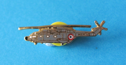 Marine military helicopter - helicopter, pin