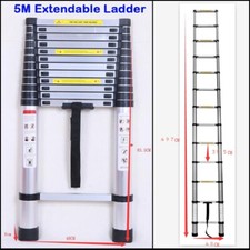 Telescopic ladder silver - ladder, 3.2m