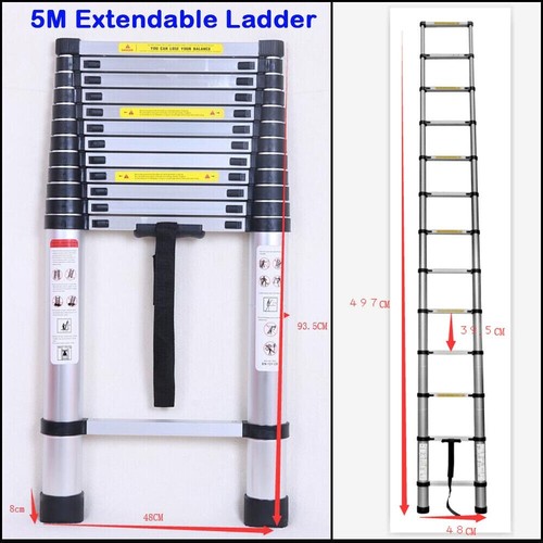 Telescopic ladder silver - telescopic,