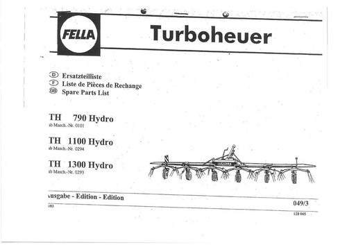 Fella hay tedder th790 th1100 - fella,