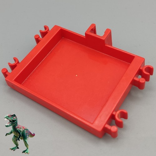 Playmobil red tray tractor - playmobil, tray-tractor