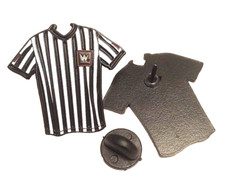 Referee Shirt WWE, WWF, WCW, ECW, Hasbro Enamel Pin Badge 32MM Free Postage
