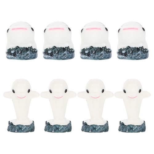 8pcs mini dolphin resin - dolphin,
