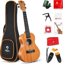Vangoa Tenor Ukulele 26 Inches Solid Mahogany Acoustic Ukelele for Professional