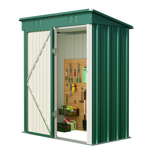 5x3ft metal garden shed - metal,