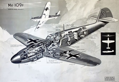 Wb123 me109 diagram - wb123, vintage
