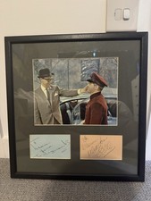 Morecambe and Wise Framed and Mounted Autographs and Photograph