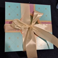 Gift Box Chocolates, Mini Journal, Candle, 2 Coasters