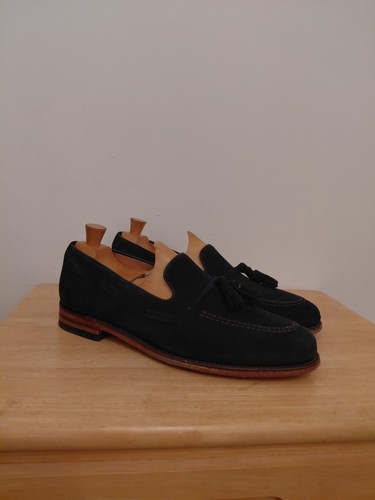 Loake tassle loafers navy - loake,