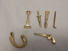 Cluedo - Set of 6 Weapons gold